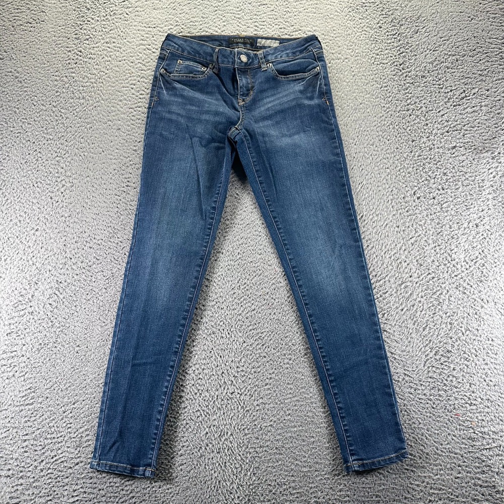 Aeropostale Jeans Womens 28x29 Blue Cotton Denim Jegging Skinny Faded Workwear